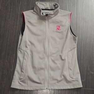 Sun Mountain Womens Grey Golf Vest Size Large Danville VA Golf CLUB